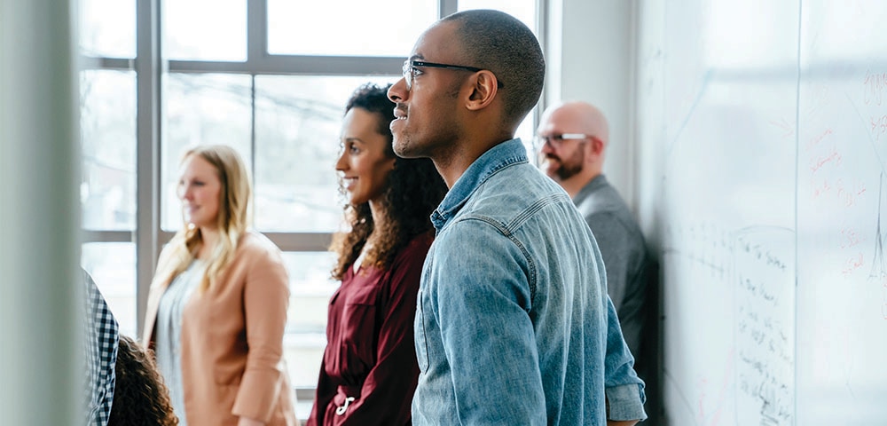 Business people standing