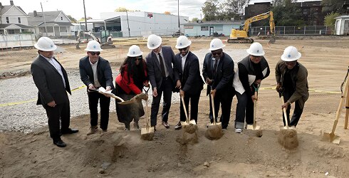 Breaking ground at Walton Apartments