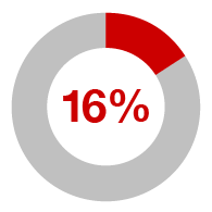 16%