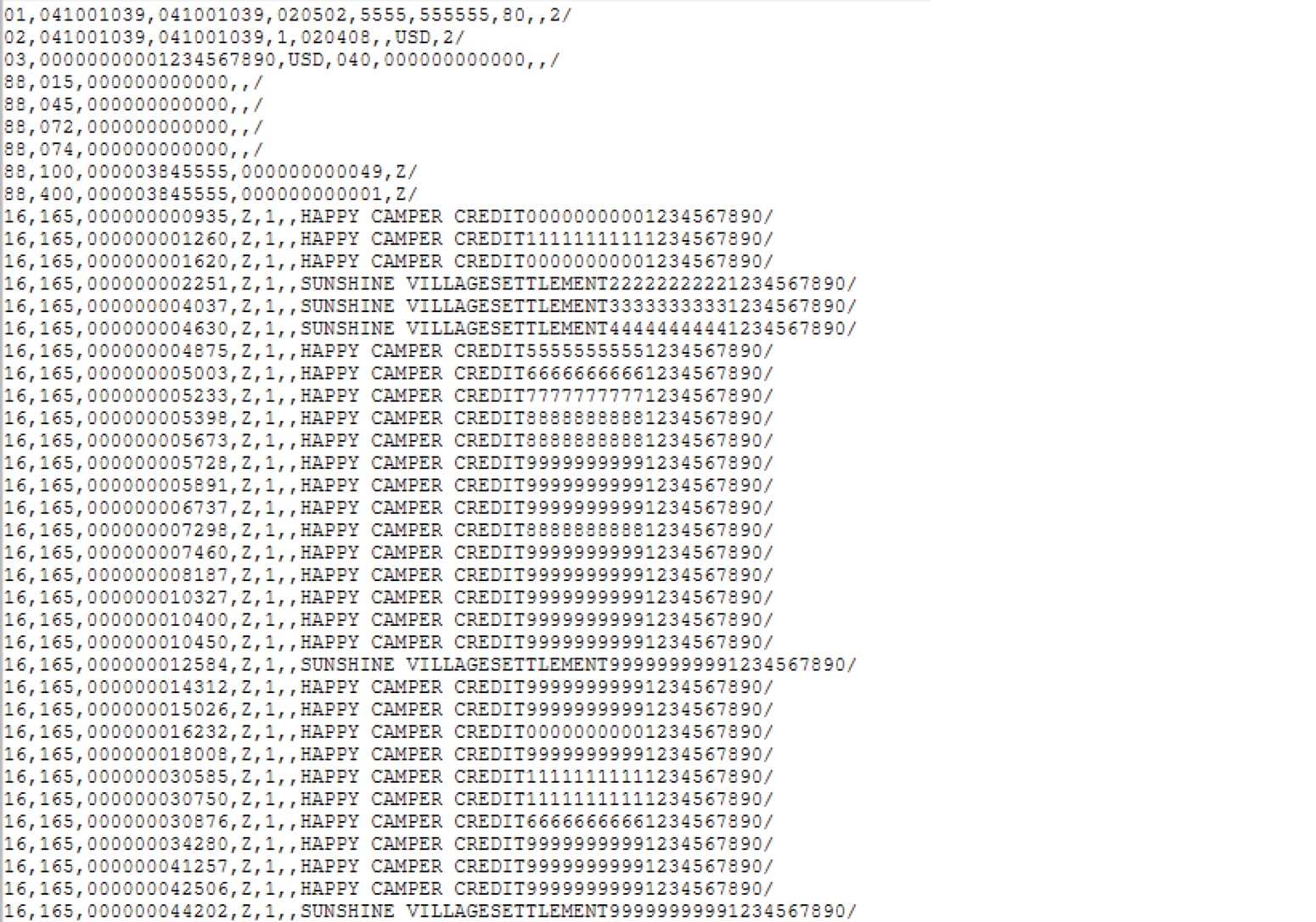 BAI2 File Export
