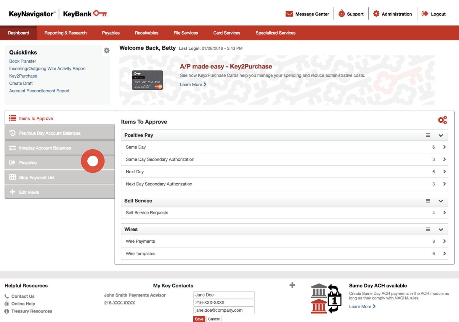 Views dashboard
