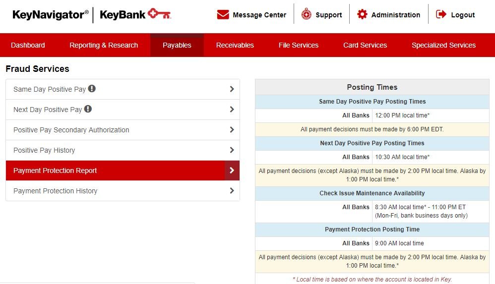 Positive Pay User Guide — Fidelity Bank