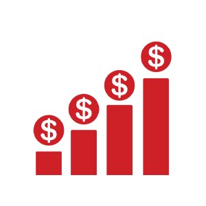 bar chart rising