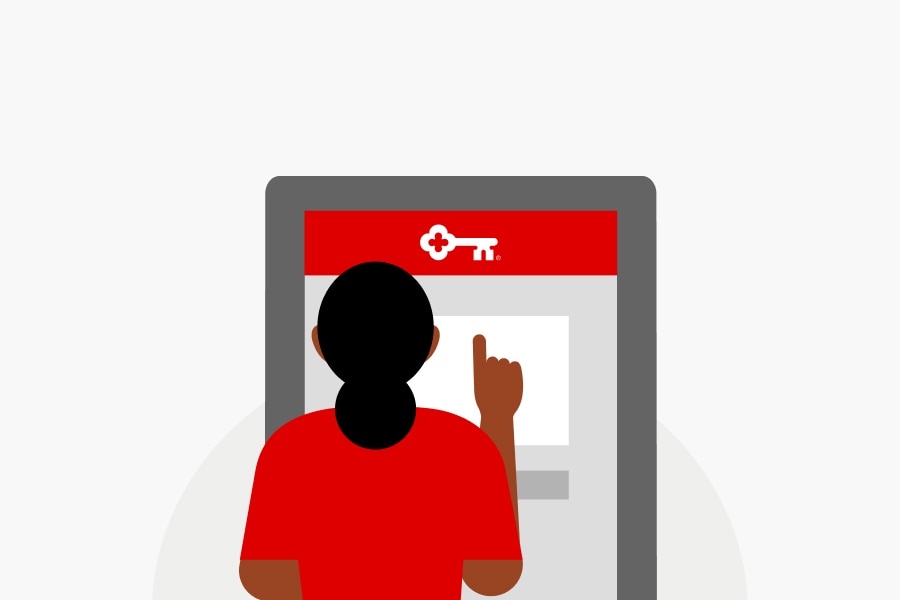Person at ATM icon