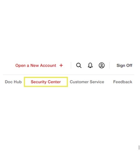 Step 1 - Select security center
