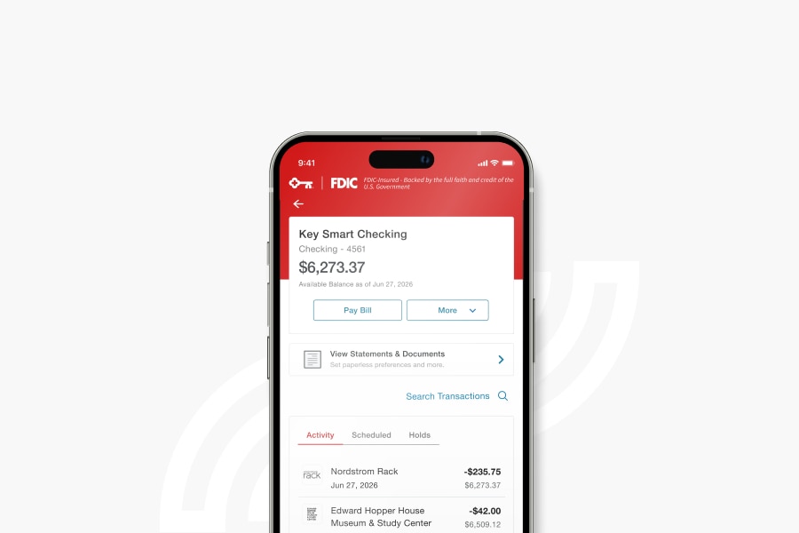 Mobile App Transactions view