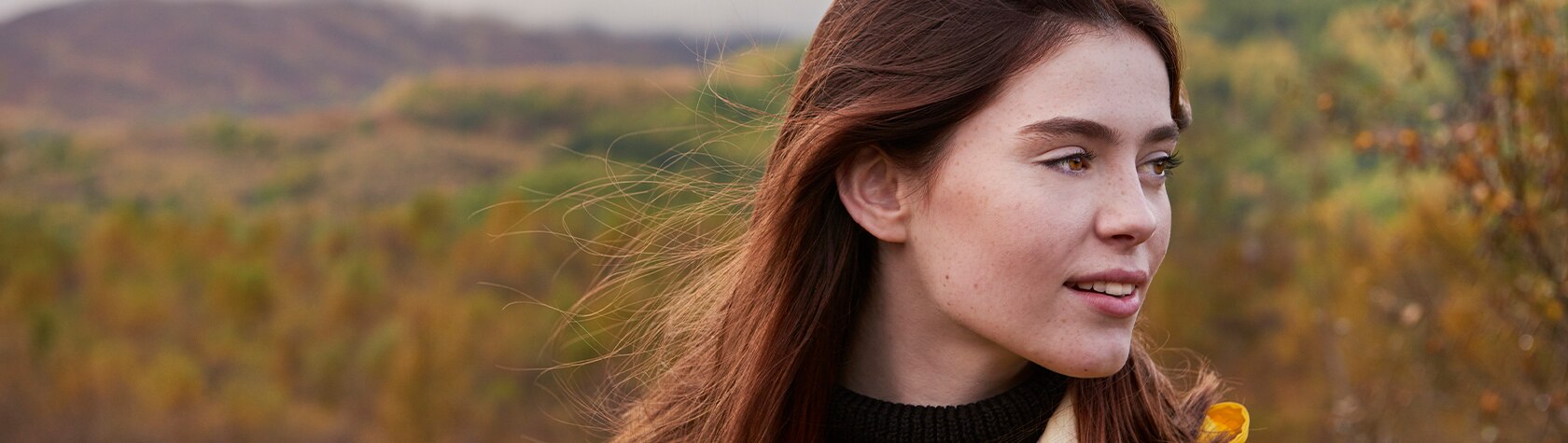 woman on mountain