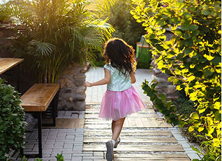 Young Girl Running