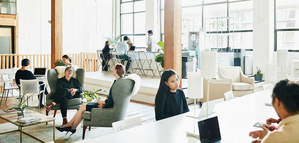 people in office setting