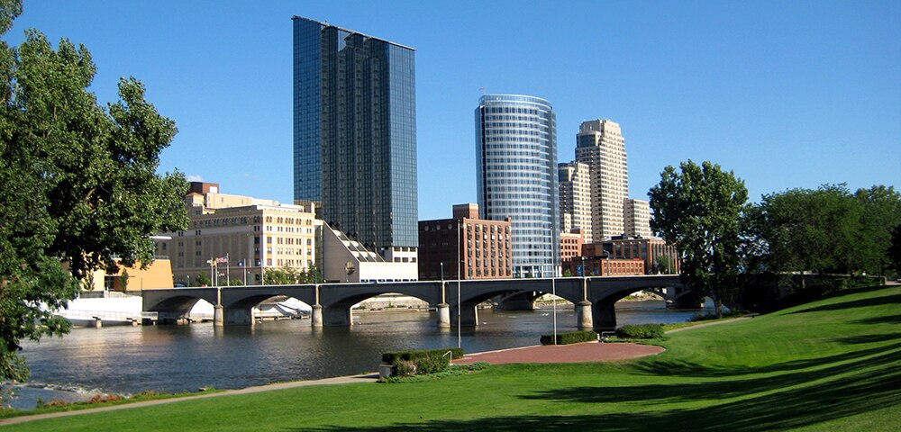 West Michigan skyline