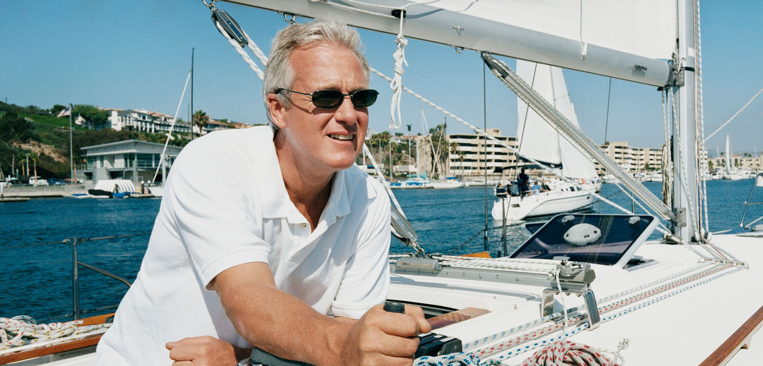 man on a boat