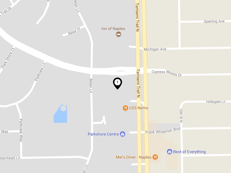Map of Naples Florida